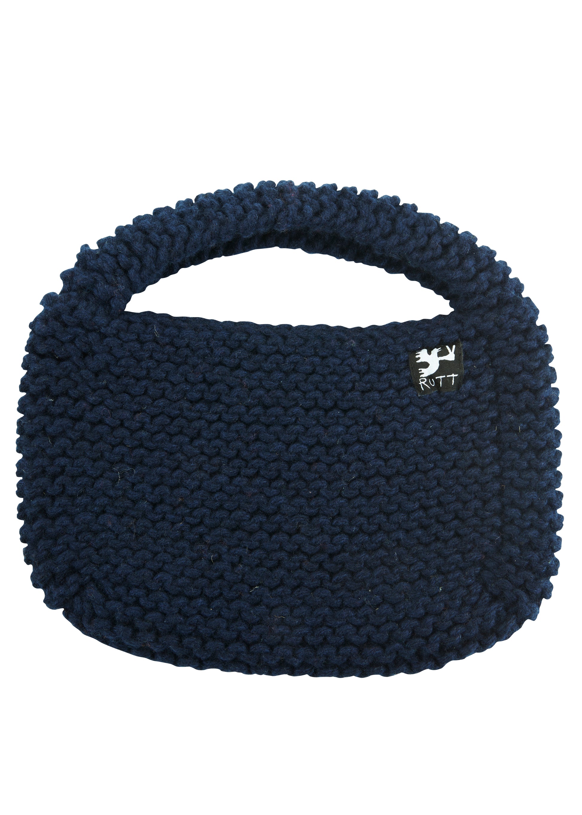 Chunky knit single strap hand bag made of soft Australian merino wool. 